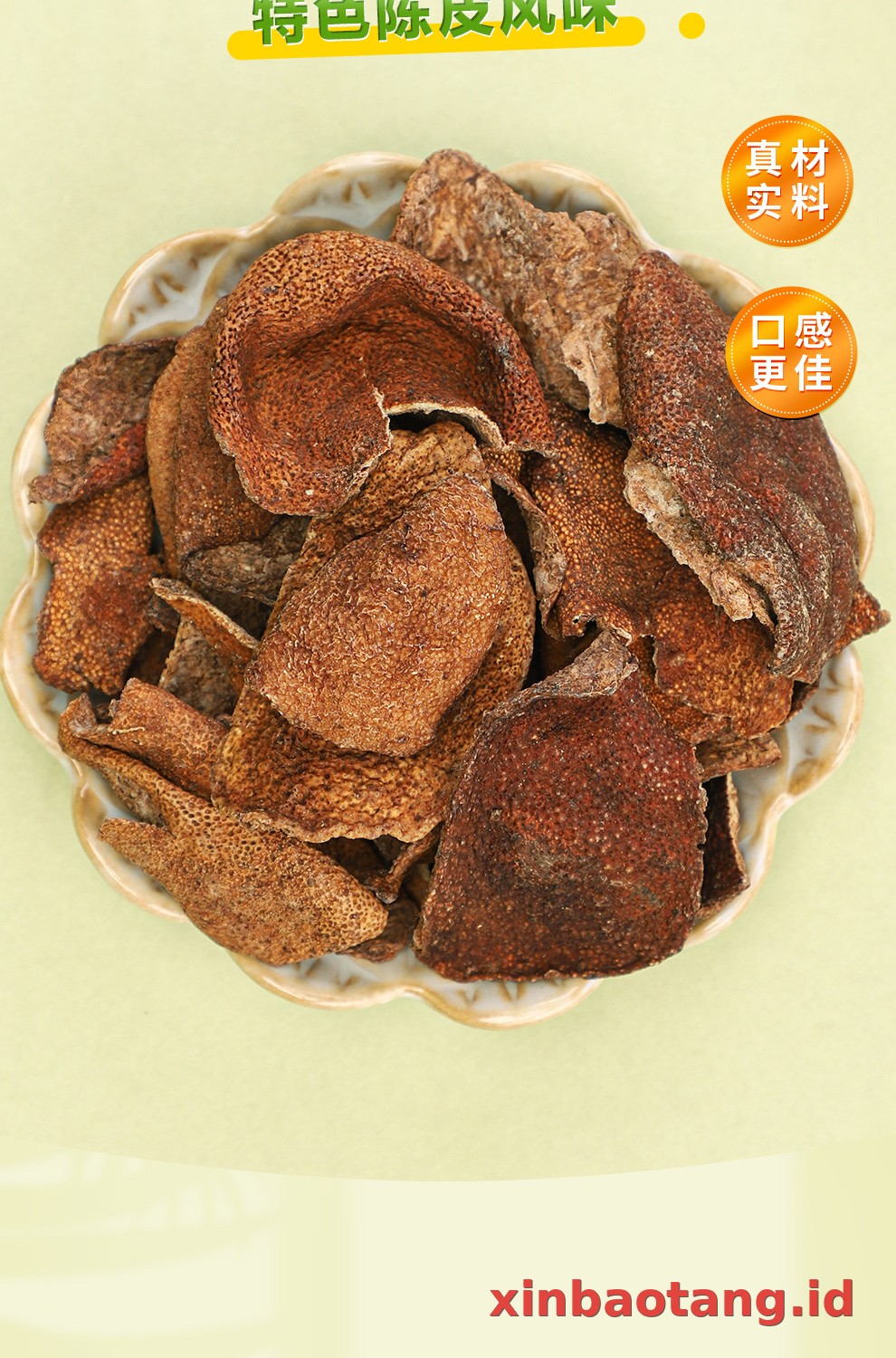 Xinbaotang Camilan Chenpi Aroma Sichuan Kantong 75g