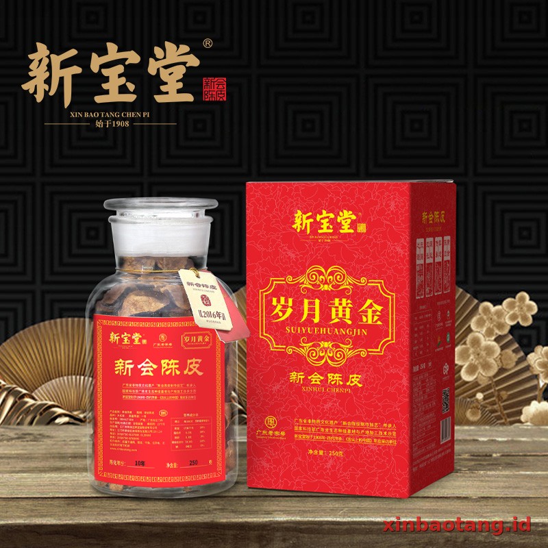 Xinbaotang Chenpi Kering Sui Yue Jin Kuning