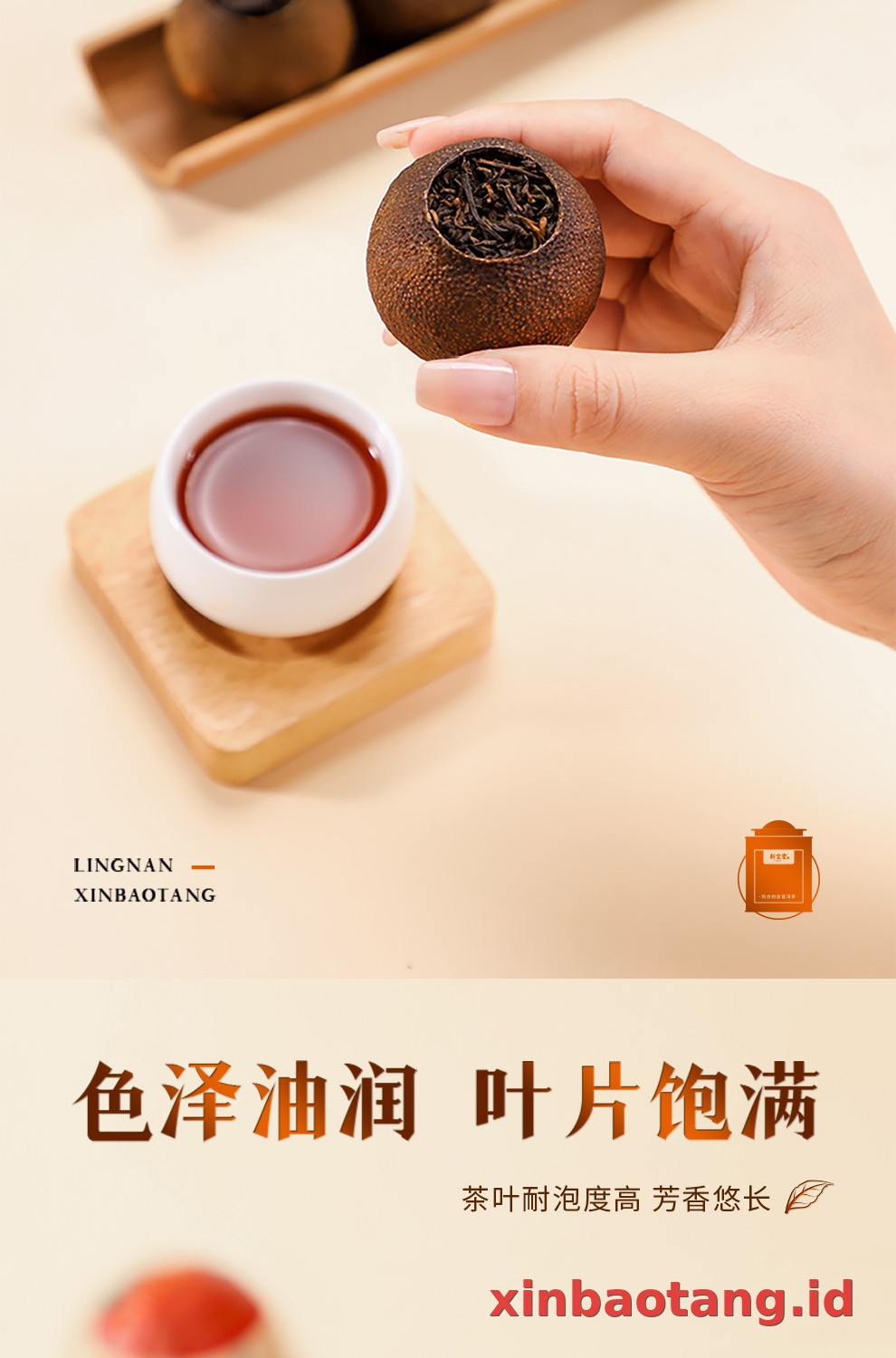 Xinbaotang Ganpu Teh Da Hong Gan Gift Box 500g