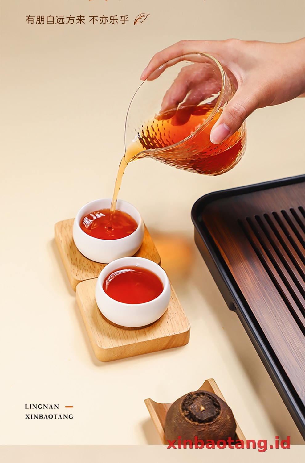 Xinbaotang Ganpu Teh Da Hong Gan Gift Box 500g