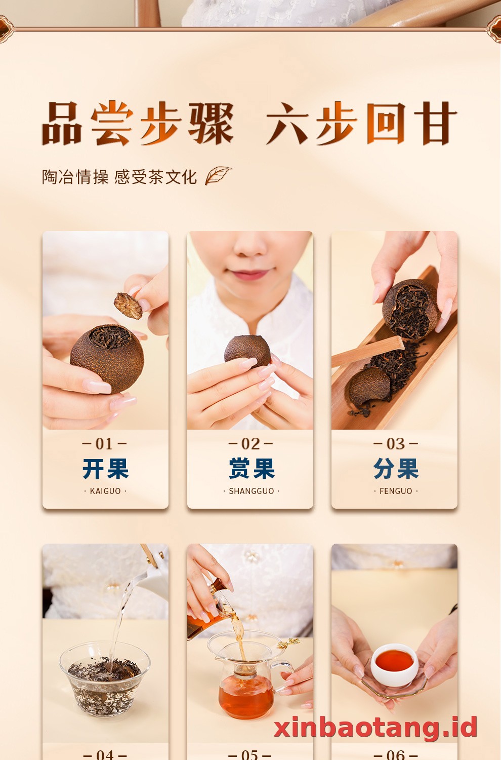 Xinbaotang Ganpu Teh Da Hong Gan Gift Box 500g