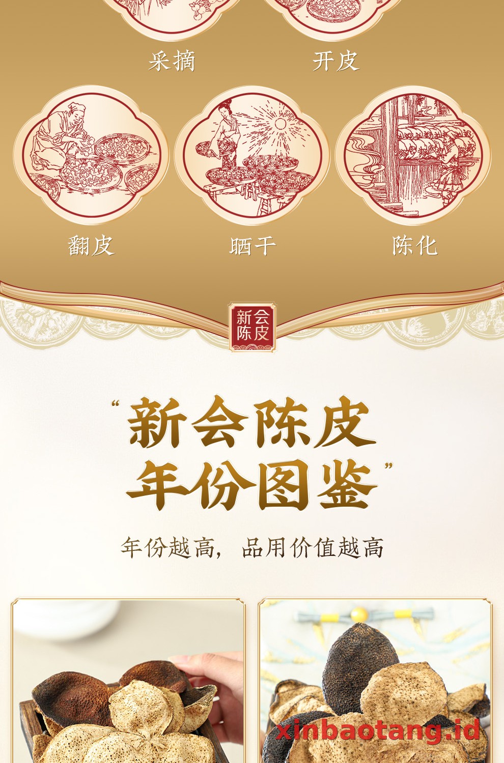 Xinbaotang Chenpi Kering Gift Box 200g