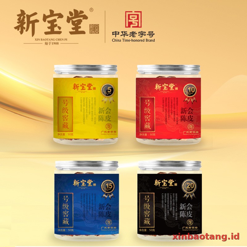 Xinbaotang Chenpi Kering Edisi Khas Kaleng 50g