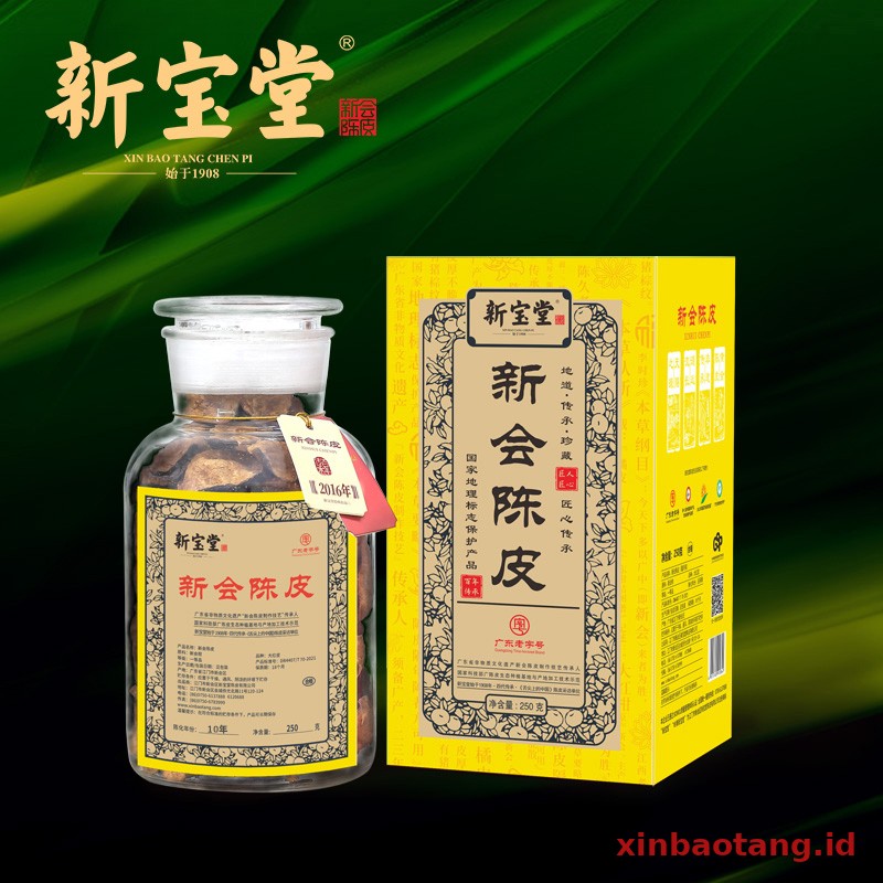 Xinbaotang Chenpi Kering Chuan Kuning