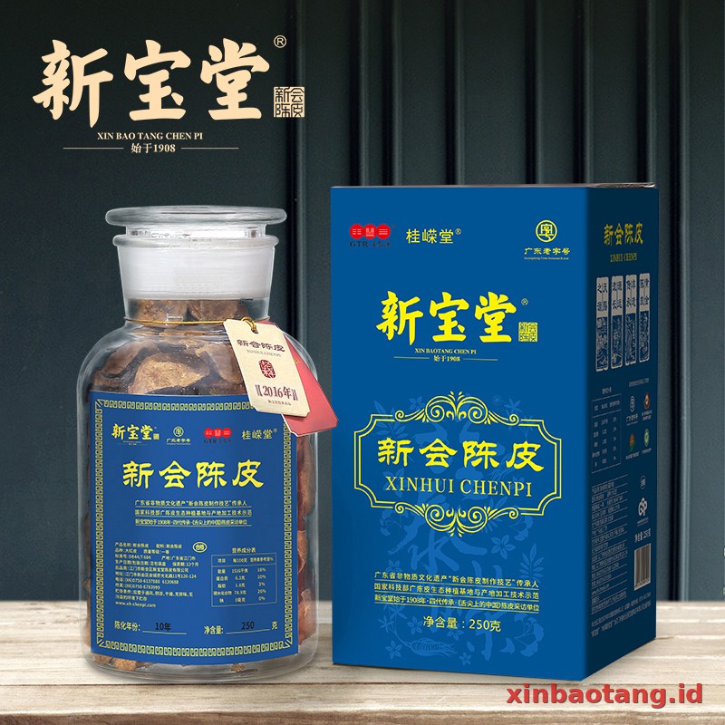 Xinbaotang Chenpi Kering Jin Biru