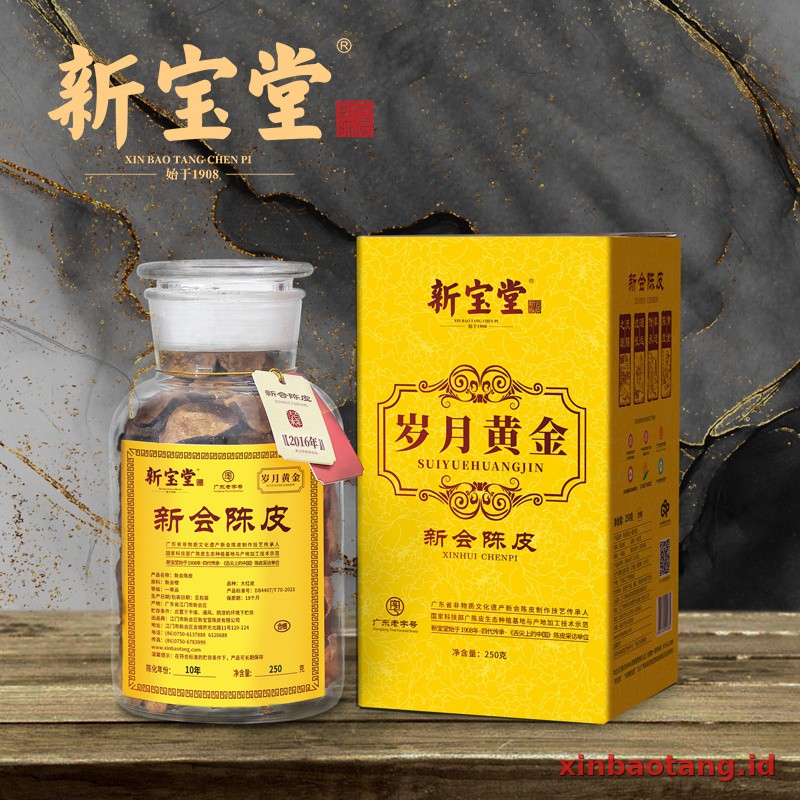 Xinbaotang Chenpi Kering Sui Yue Jin Ban Kuning