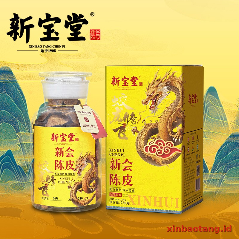 Xinbaotang Chenpi Kering Naga Terbang Kuning