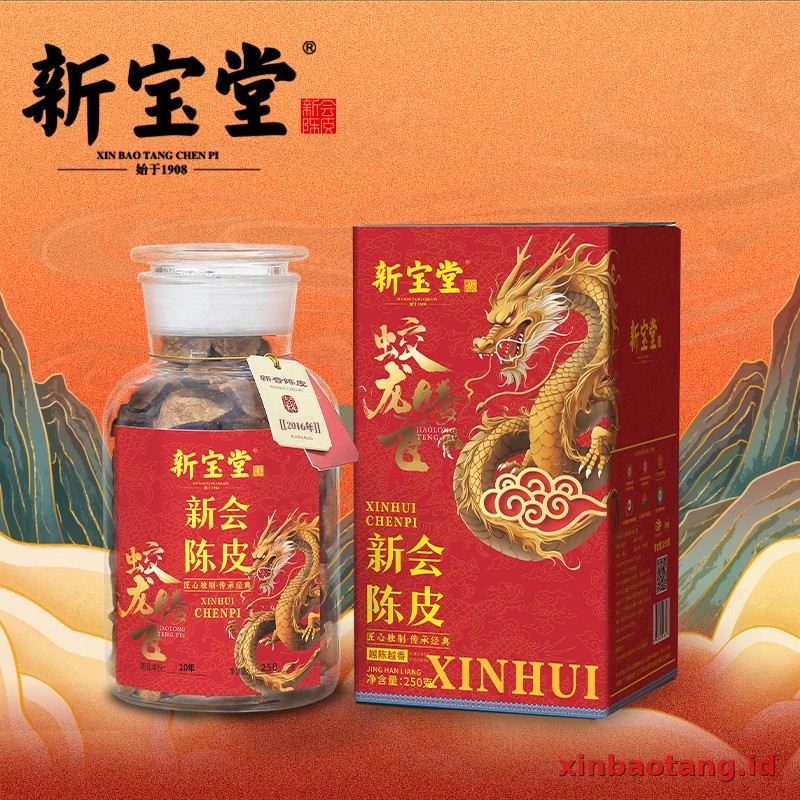 Xinbaotang Chenpi Kering Naga Terbang Merah
