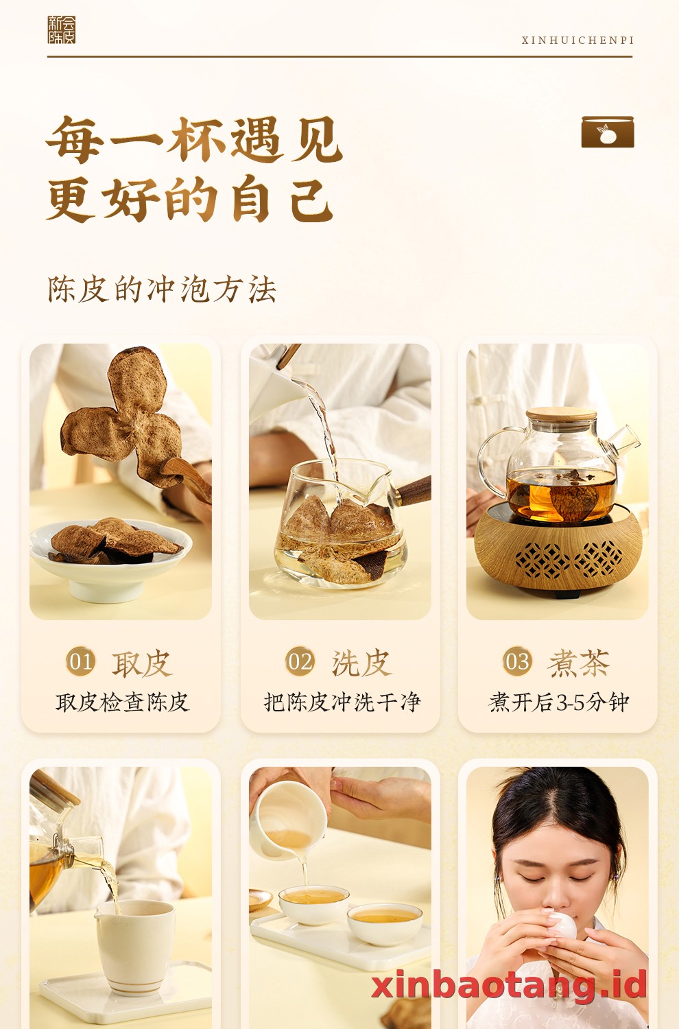 Xinbaotang Chenpi Kering Kaleng 150g