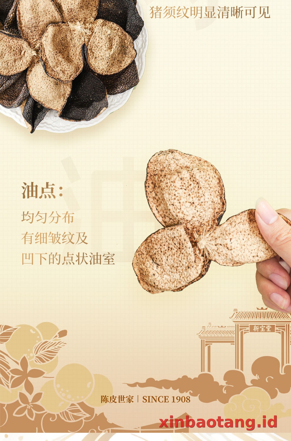 Xinbaotang Chenpi Kering Gift Box 100g
