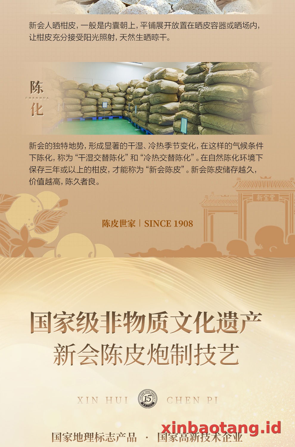 Xinbaotang Chenpi Kering Gift Box 100g
