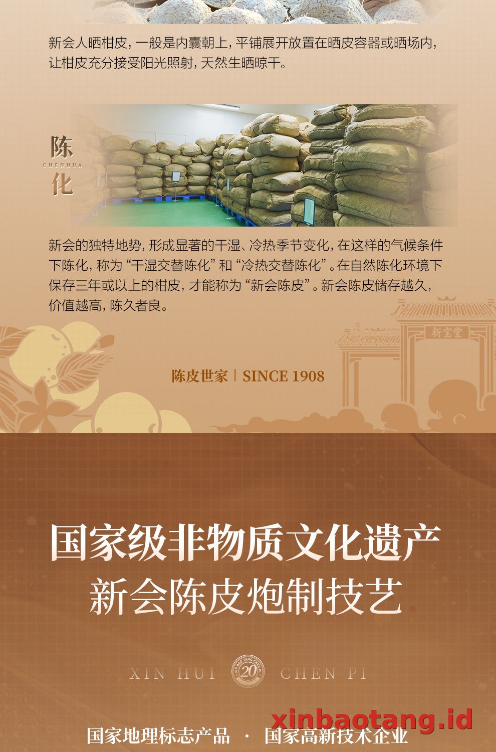 Xinbaotang Chenpi Kering Gift Box 100g