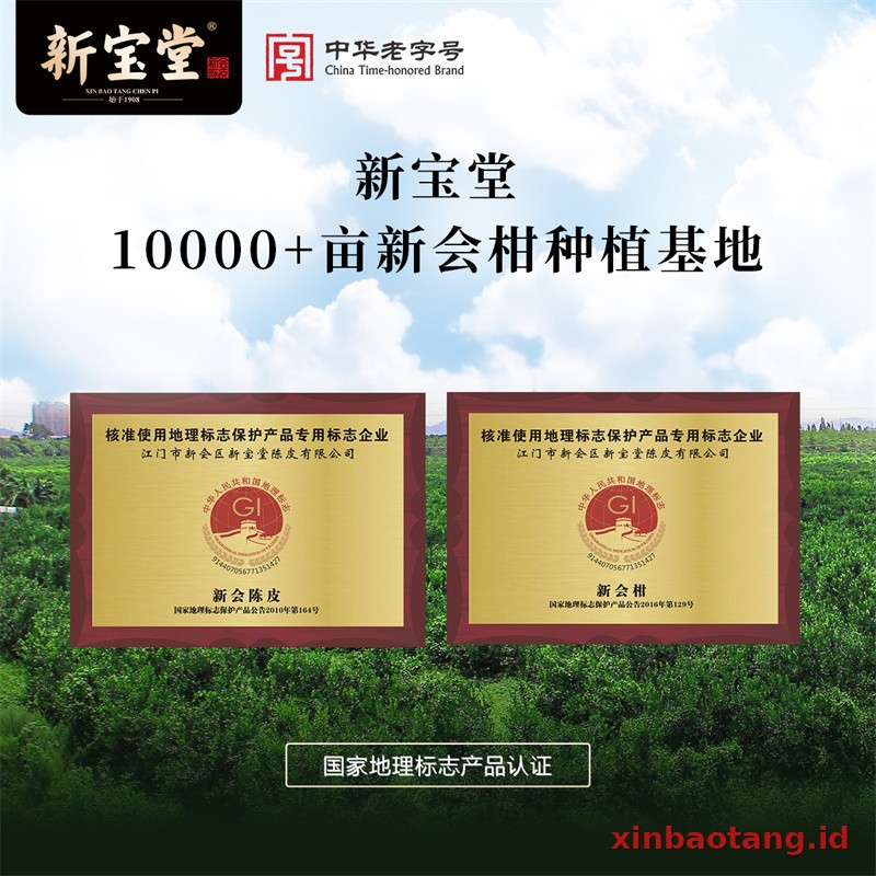 Xinbaotang Chenpi Kering Gift Box 100g - Gambar 4