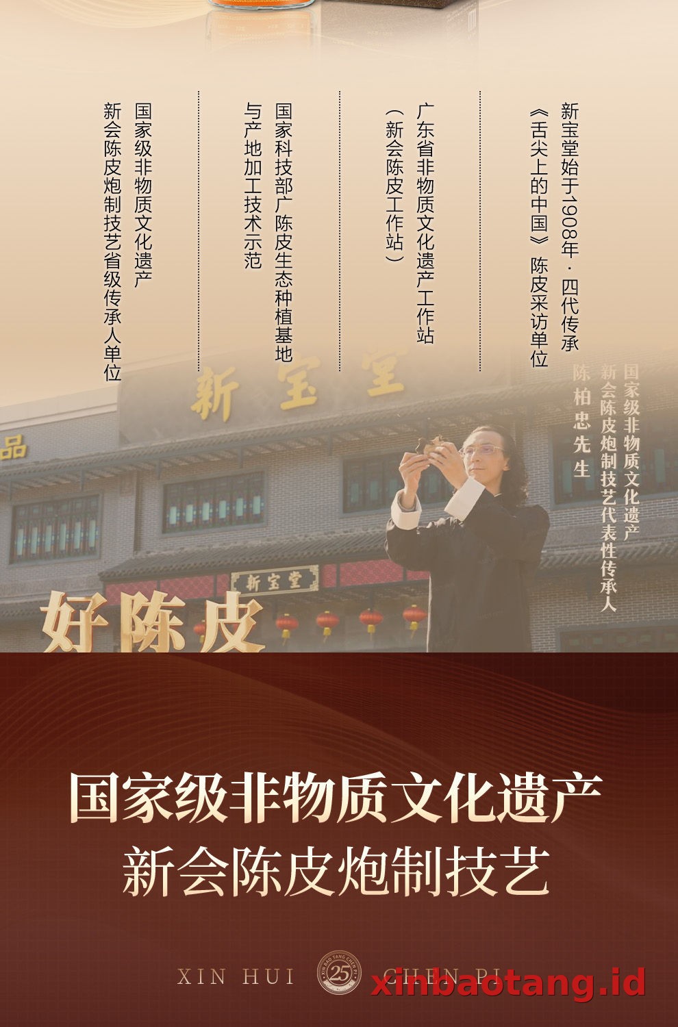 Xinbaotang Chenpi Kering Gift Box 100g