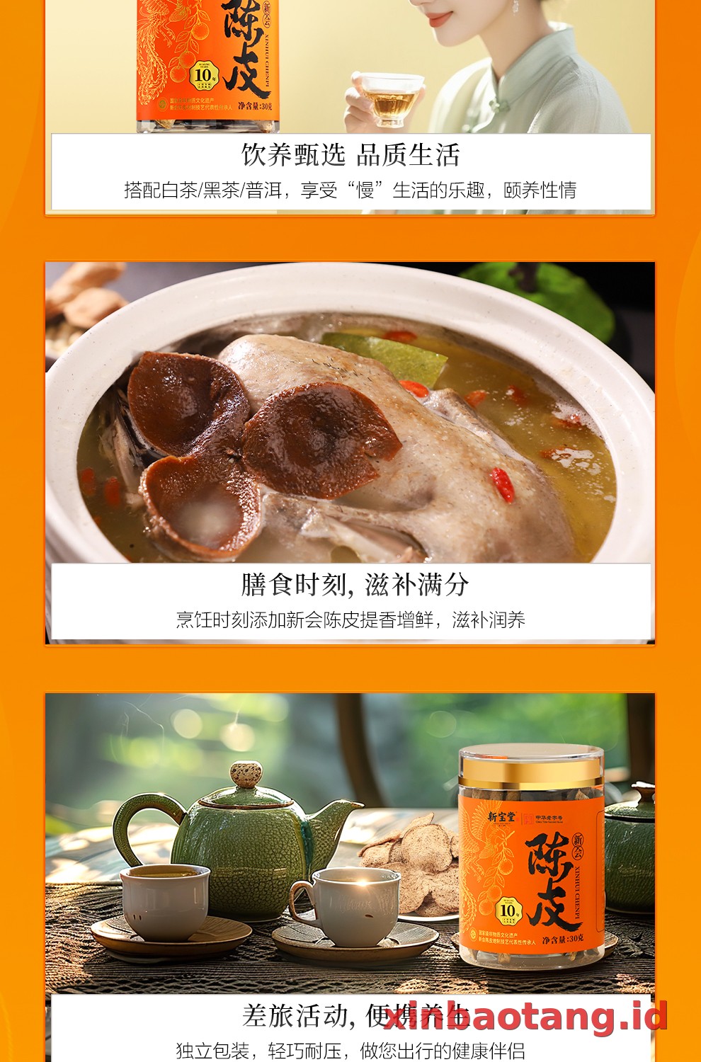 Xinbaotang Chenpi Kering 30g