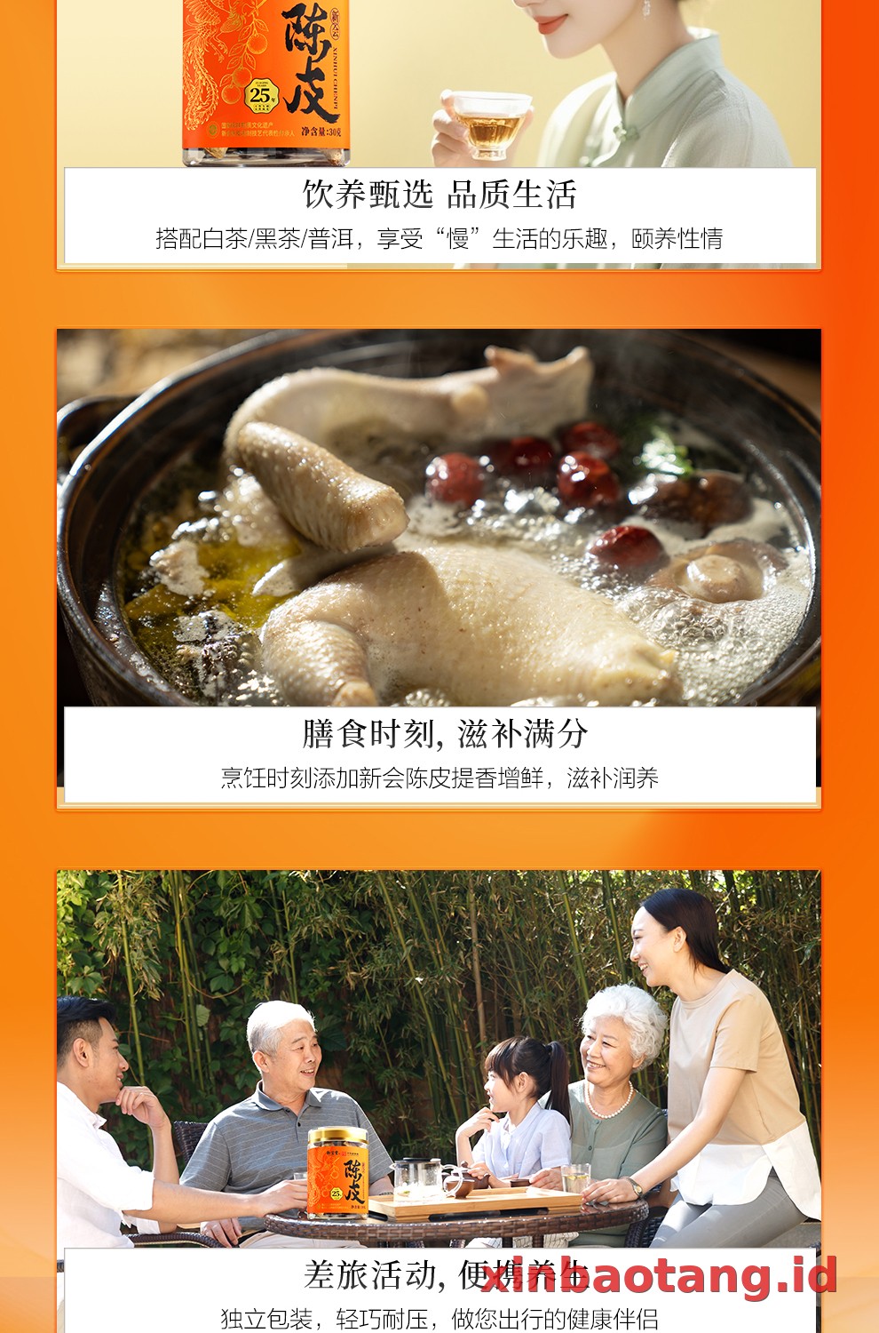 Xinbaotang Chenpi Kering 30g