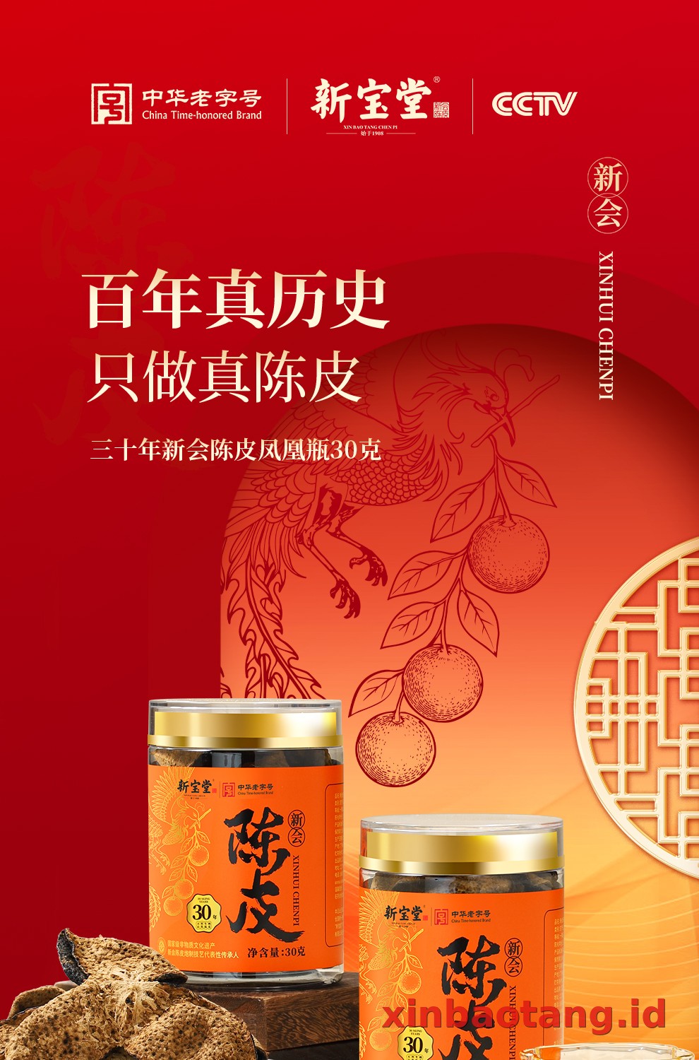 Xinbaotang Chenpi Kering 30g