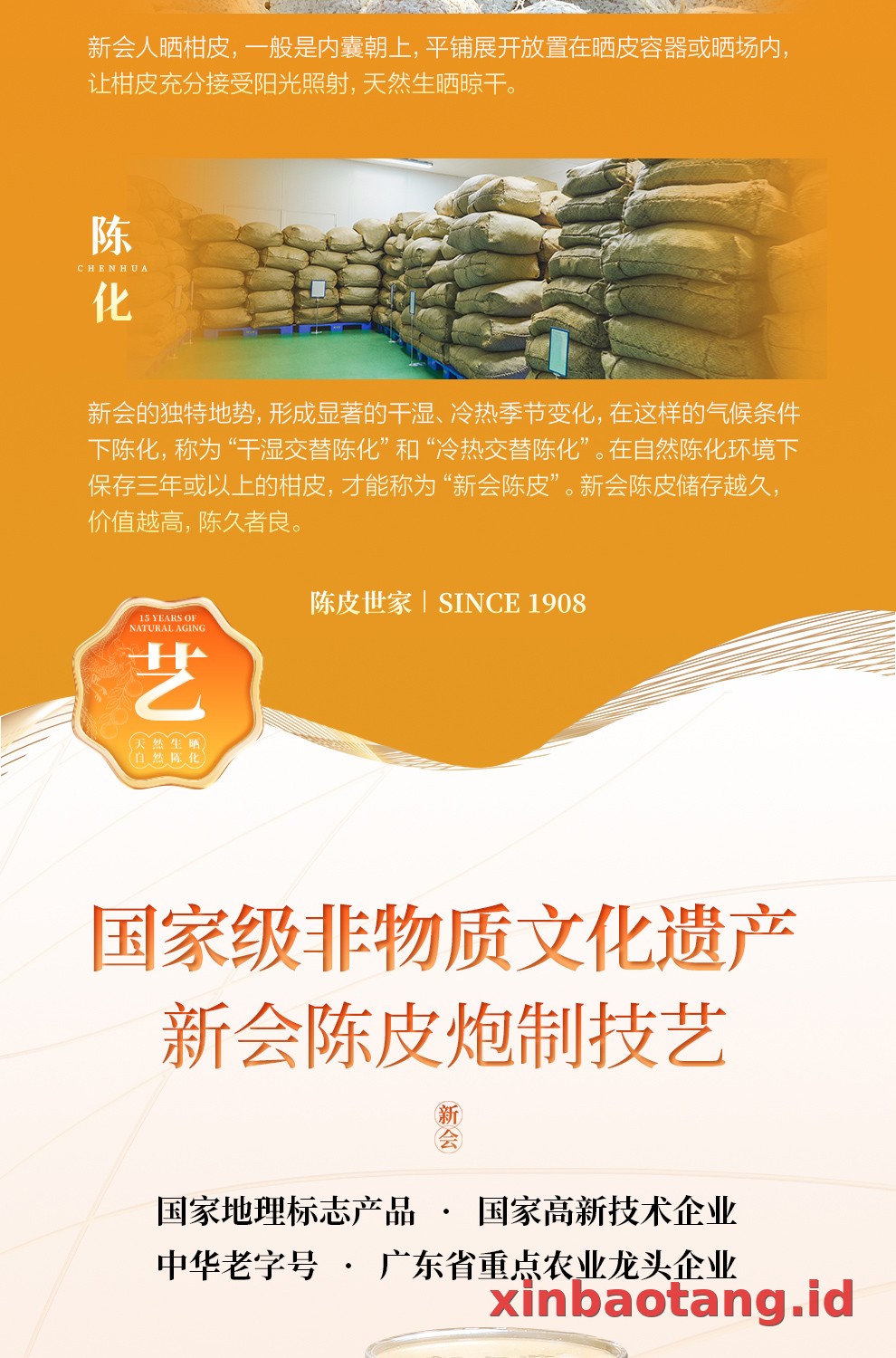 Xinbaotang Chenpi Kering Gift Box 90g