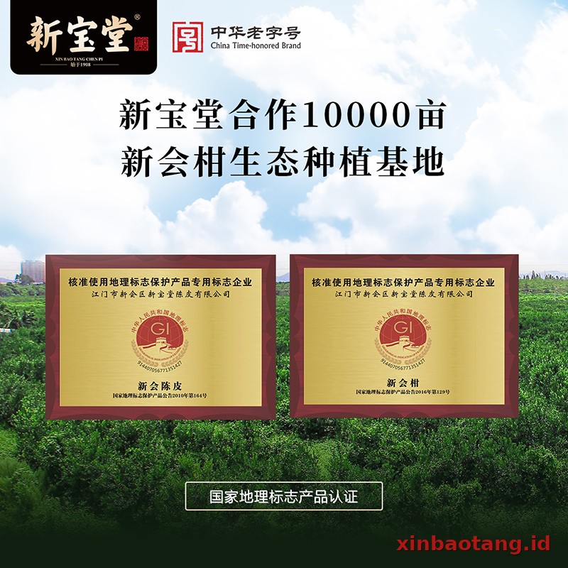 Xinbaotang Chenpi Kering Gift Box 90g - Gambar 3