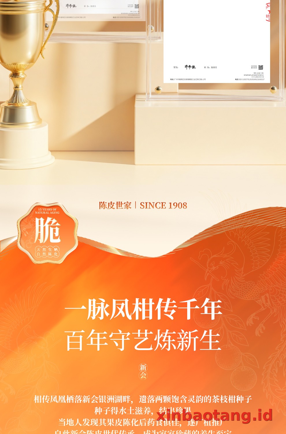 Xinbaotang Chenpi Kering Gift Box 90g