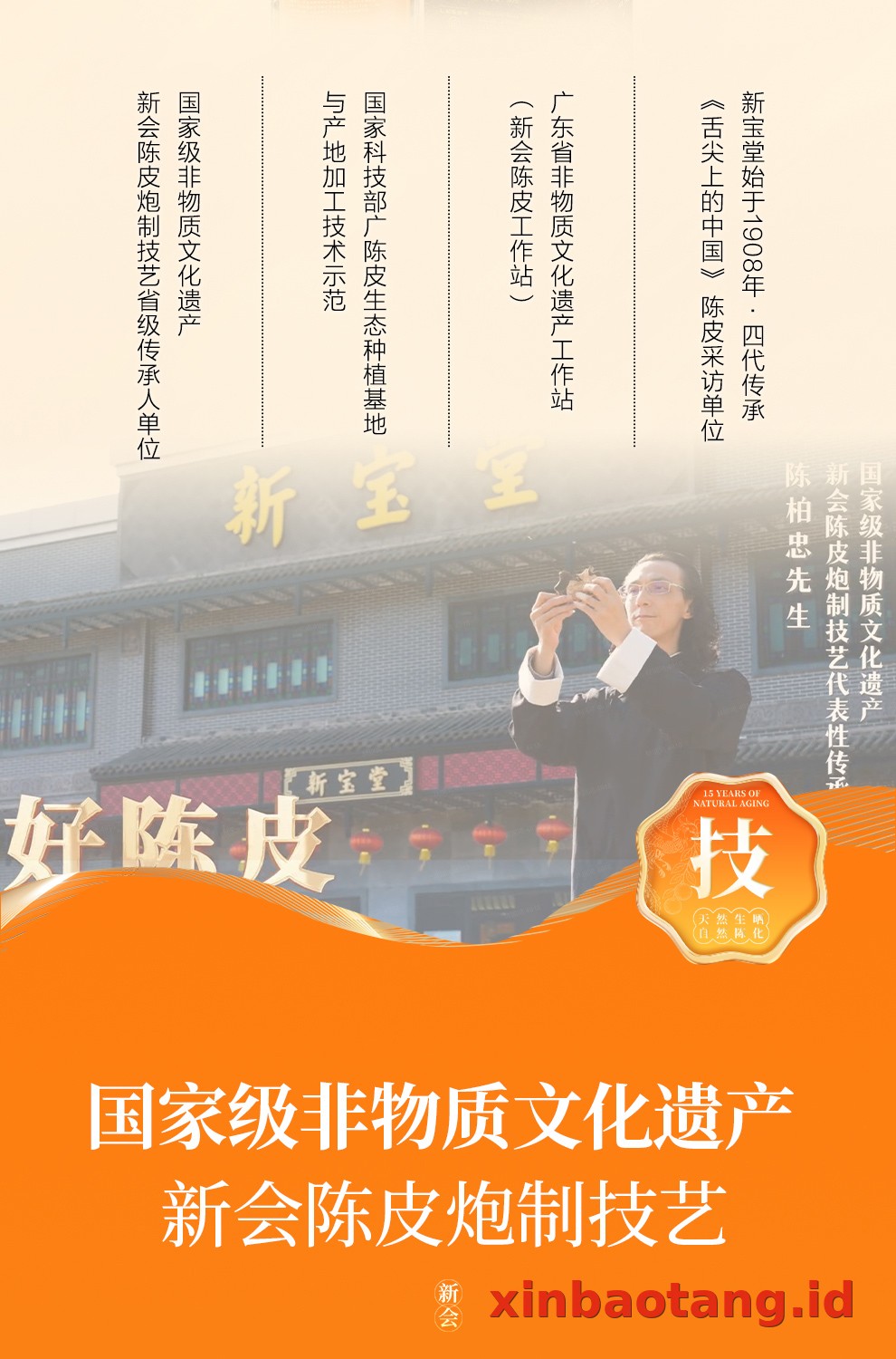 Xinbaotang Chenpi Kering Gift Box 90g