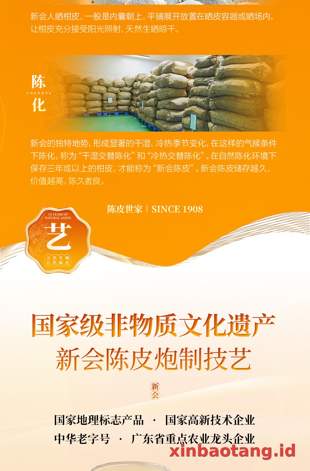 Xinbaotang Chenpi Kering Gift Box 90g