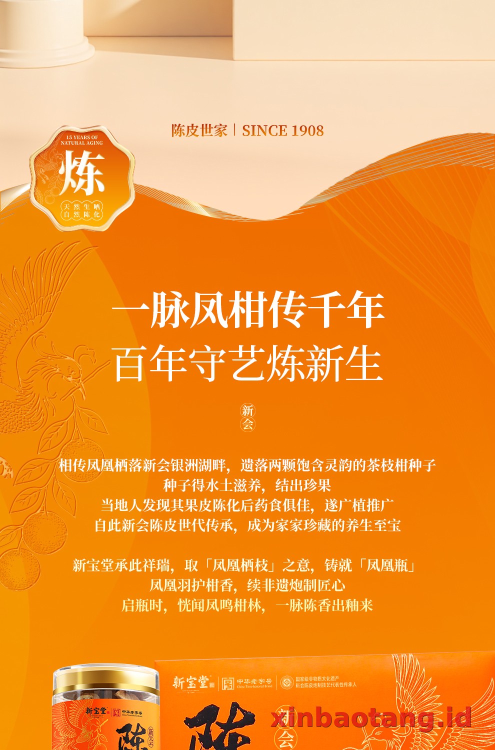 Xinbaotang Chenpi Kering Gift Box 90g