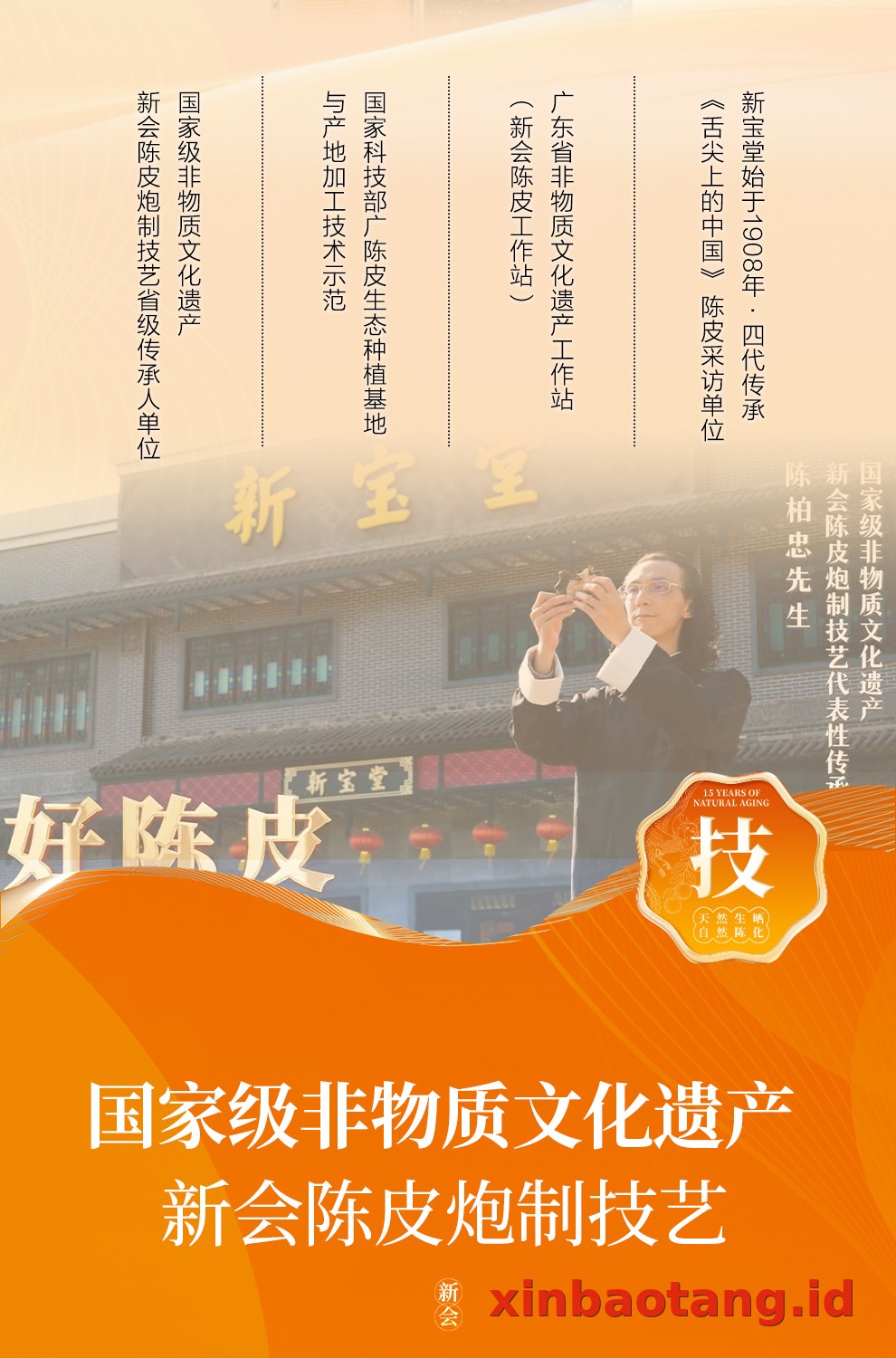 Xinbaotang Chenpi Kering Gift Box 90g