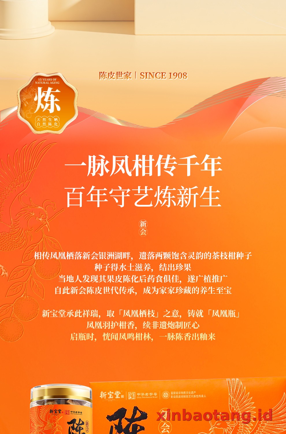 Xinbaotang Chenpi Kering Gift Box 90g