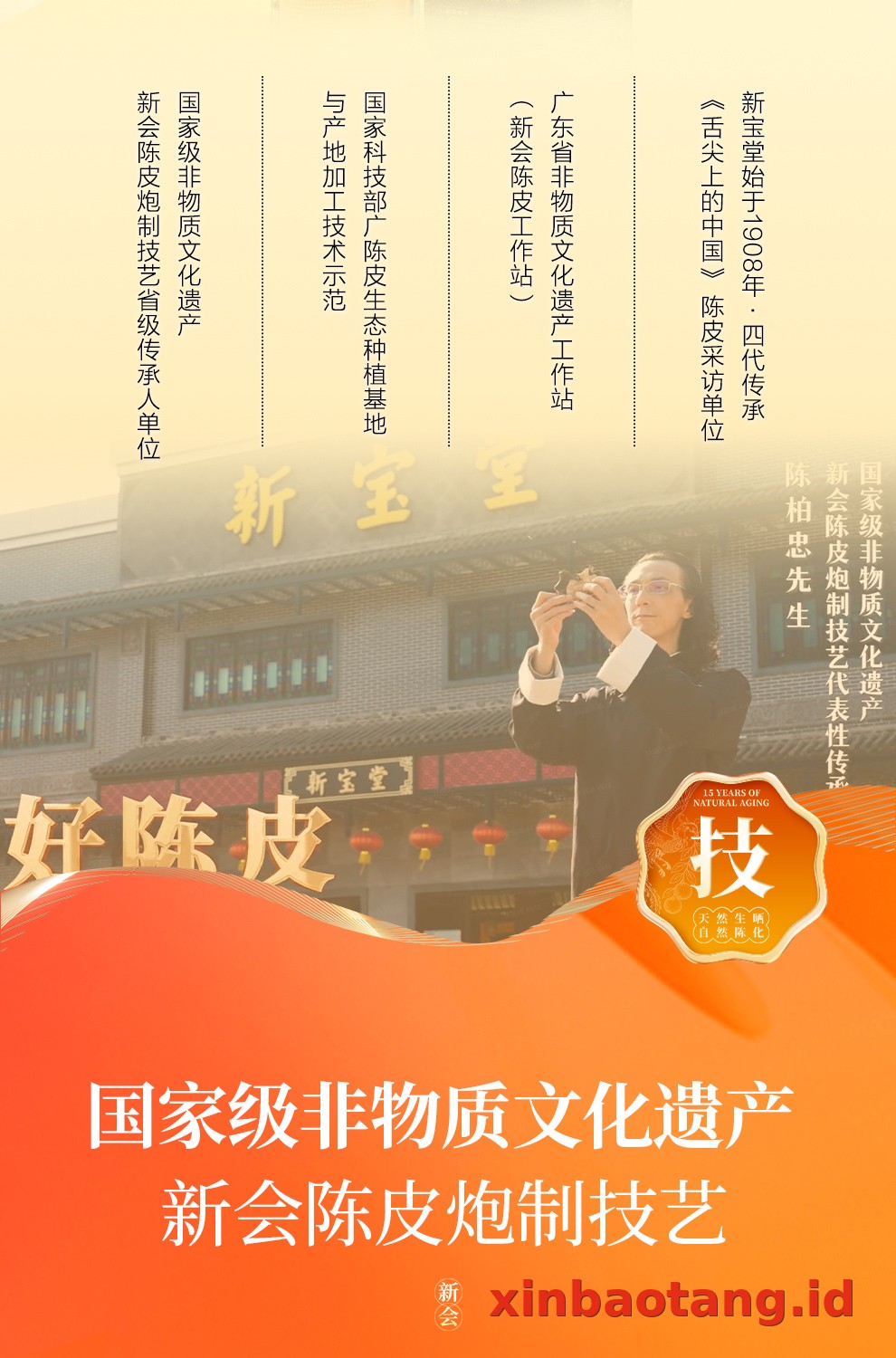 Xinbaotang Chenpi Kering Gift Box 90g