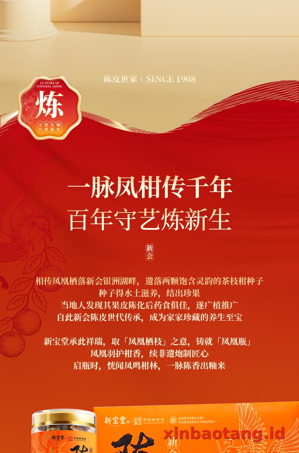 Xinbaotang Chenpi Kering Gift Box 90g