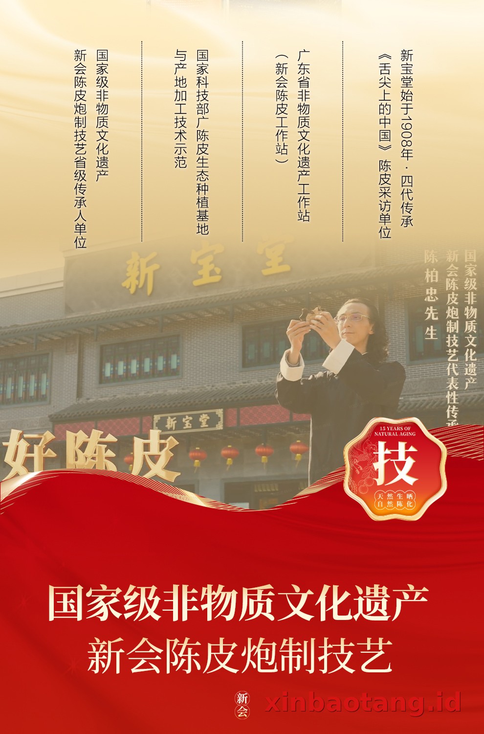 Xinbaotang Chenpi Kering Gift Box 90g