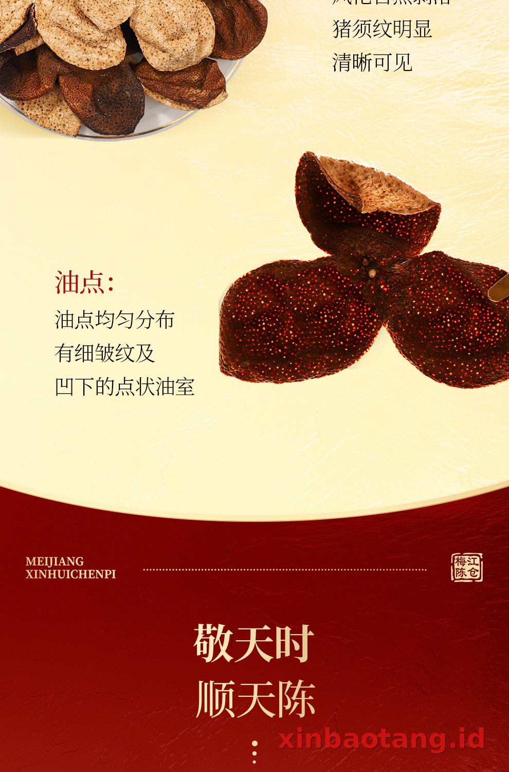 Xinbaotang Chenpi Kering 2013 Tahun Gift Box 80g