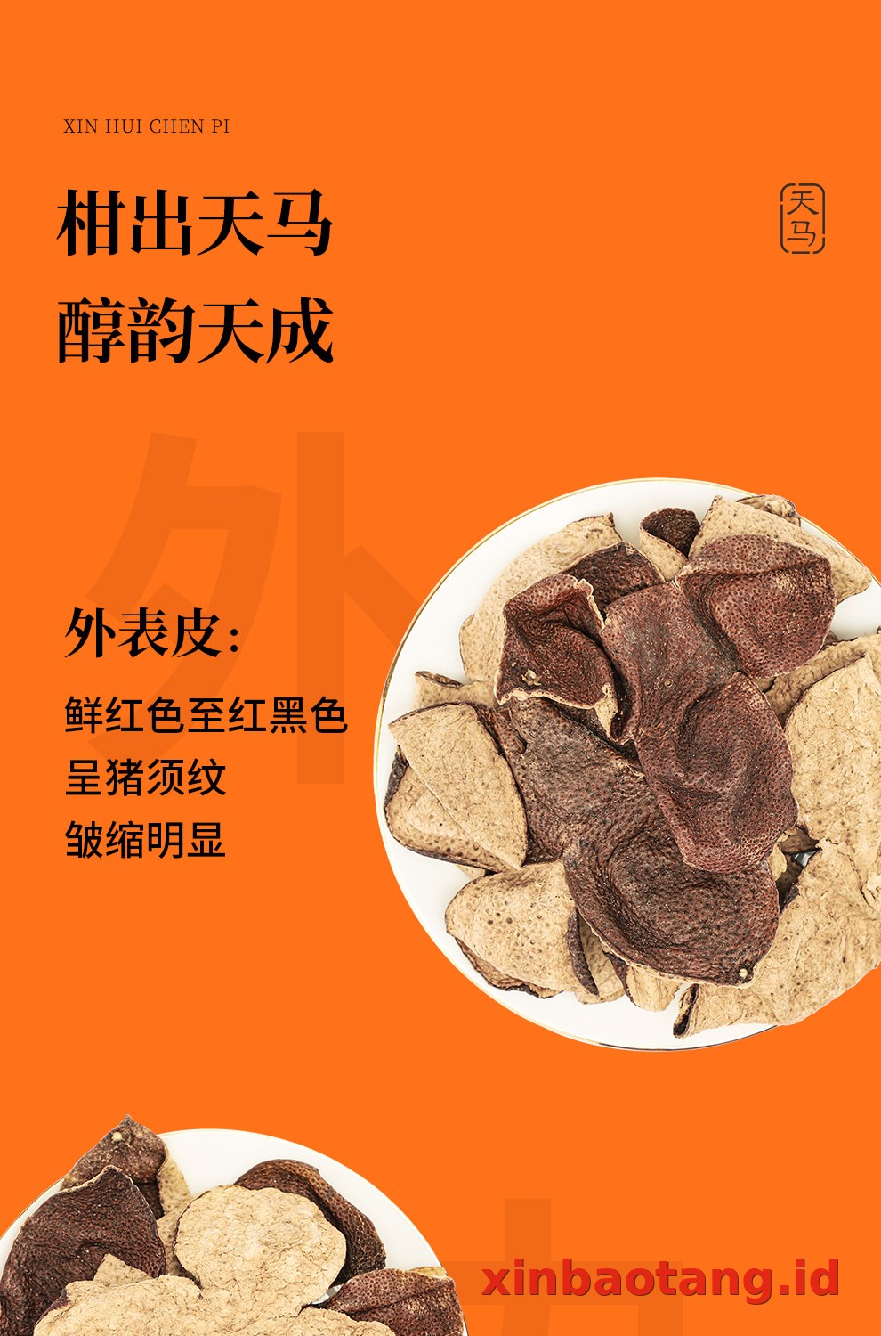 Xinbaotang Chenpi Kering 2017 Tahun Gift Box 80g