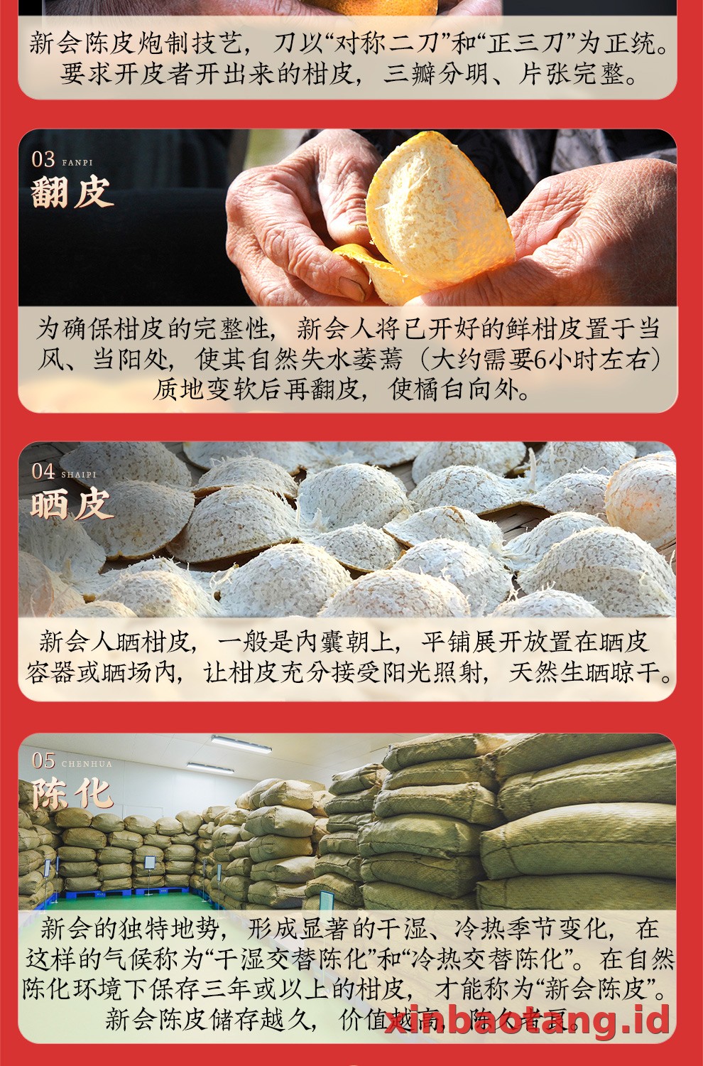Xinbaotang Chenpi Kering Gift Box 125g