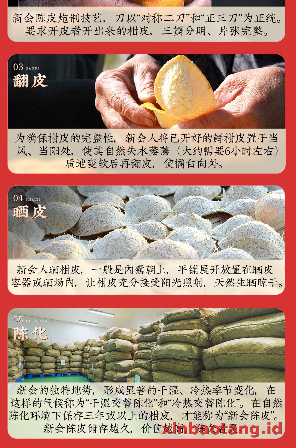 Xinbaotang Chenpi Kering Gift Box 125g