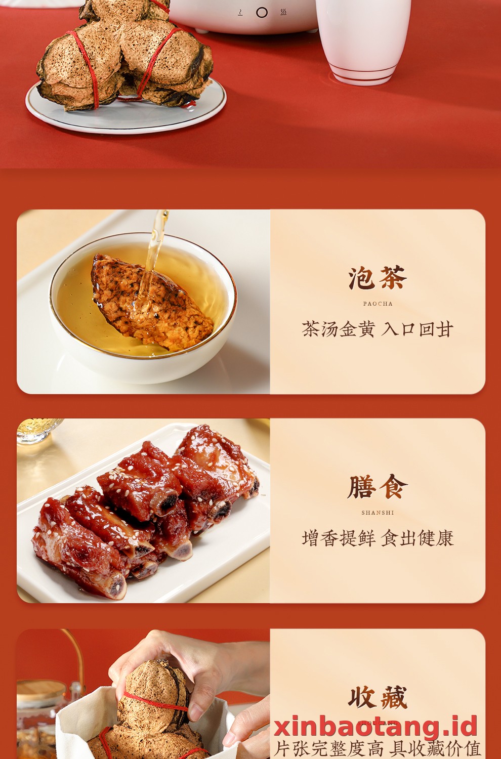 Xinbaotang Chenpi Kering 7 Tahun Ikat 125g