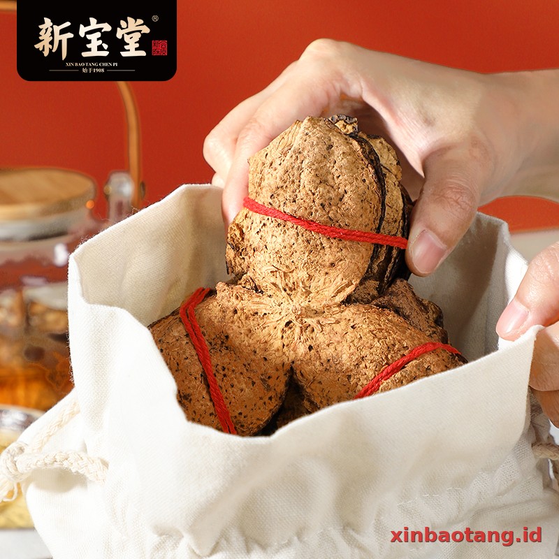 Xinbaotang Chenpi Kering 7 Tahun Ikat 125g - Gambar 3
