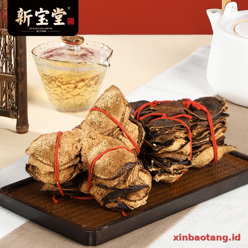 Xinbaotang Chenpi Kering 7 Tahun Ikat 125g - Gambar 4