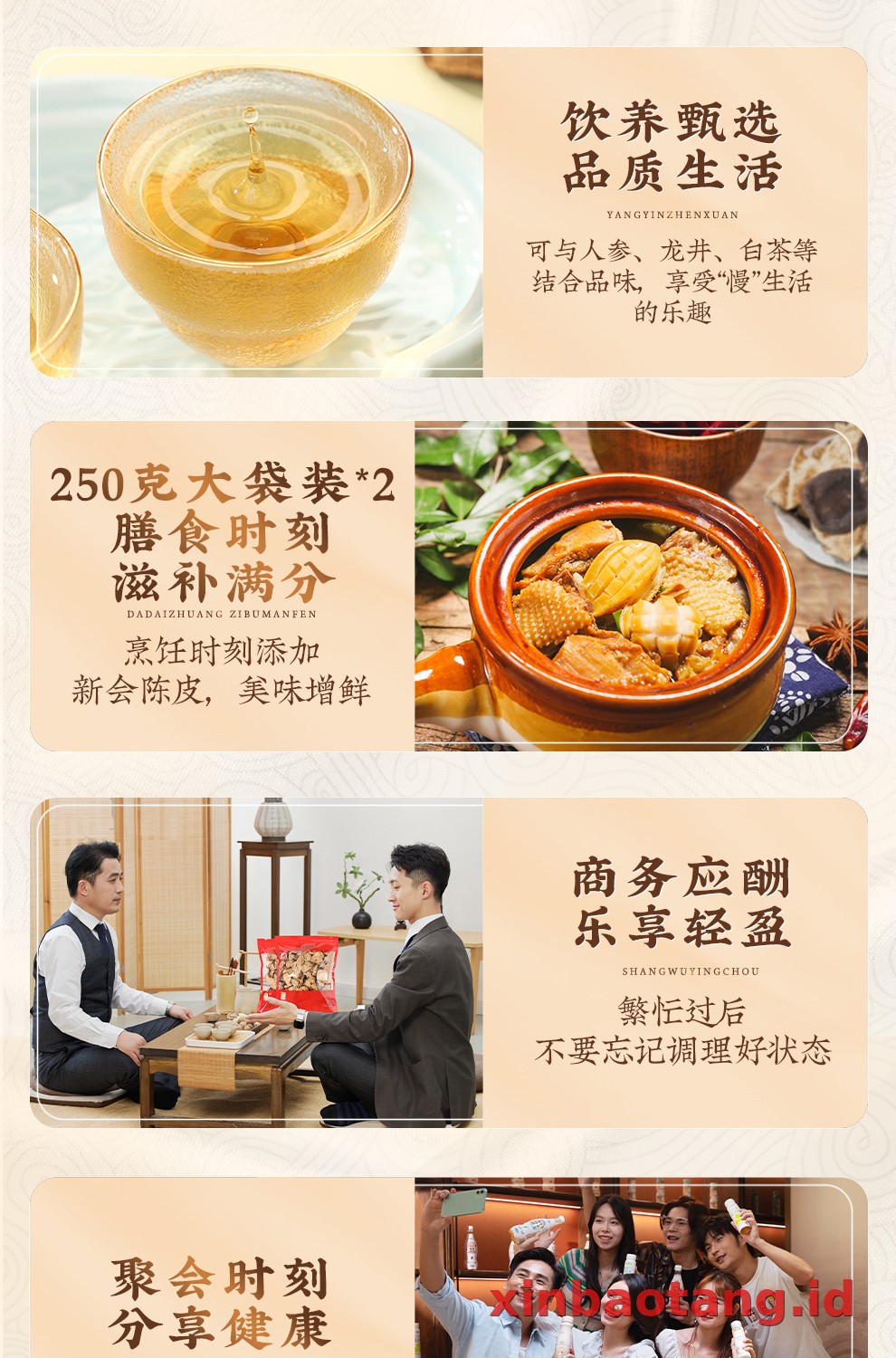 Xinbaotang Chenpi Kering 15 Tahun 500g