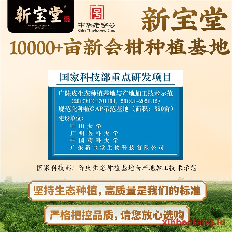 Xinbaotang Chenpi Kering 16 Tahun 50g - Gambar 2