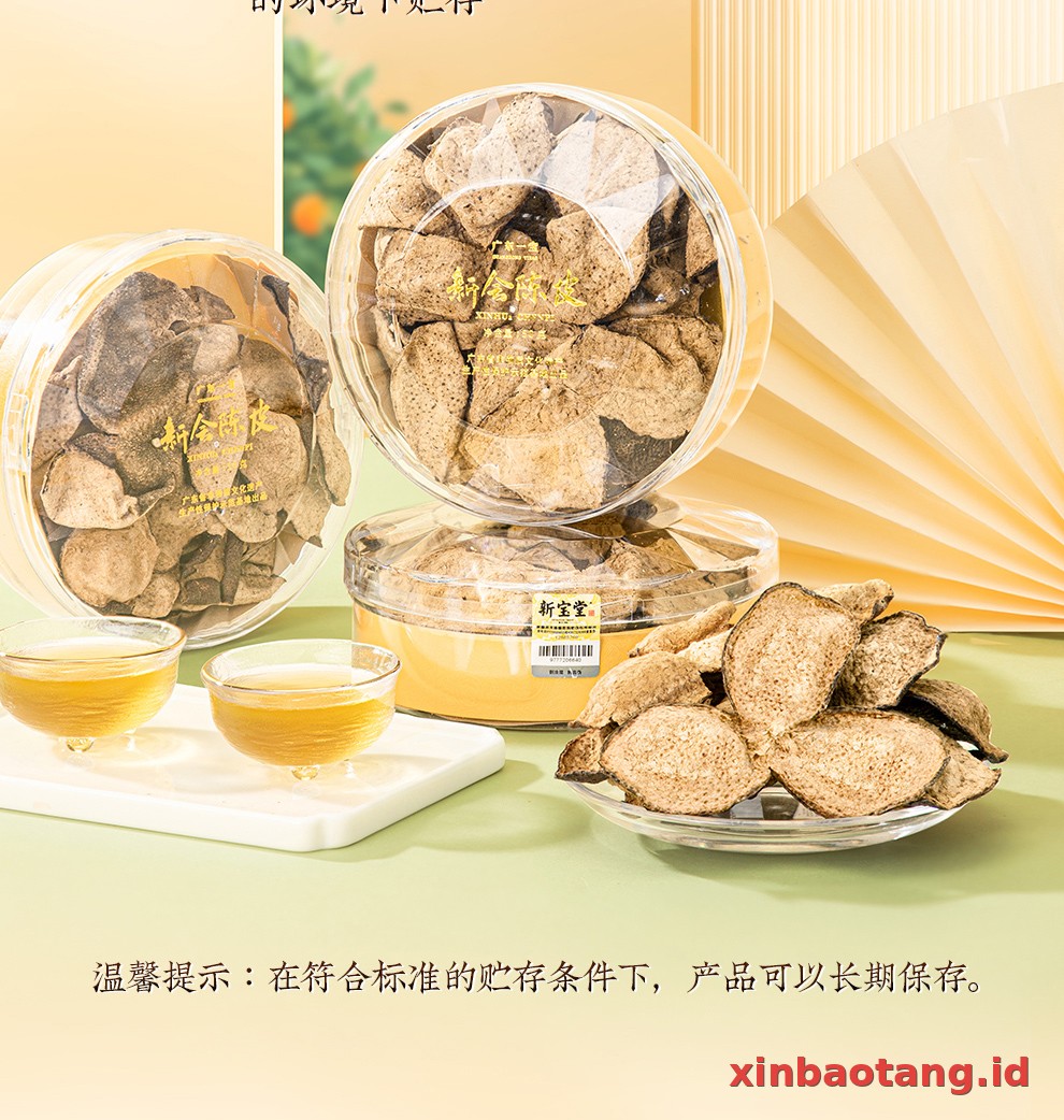 Xinbaotang Chenpi Kering 10 Tahun Kristal 50g