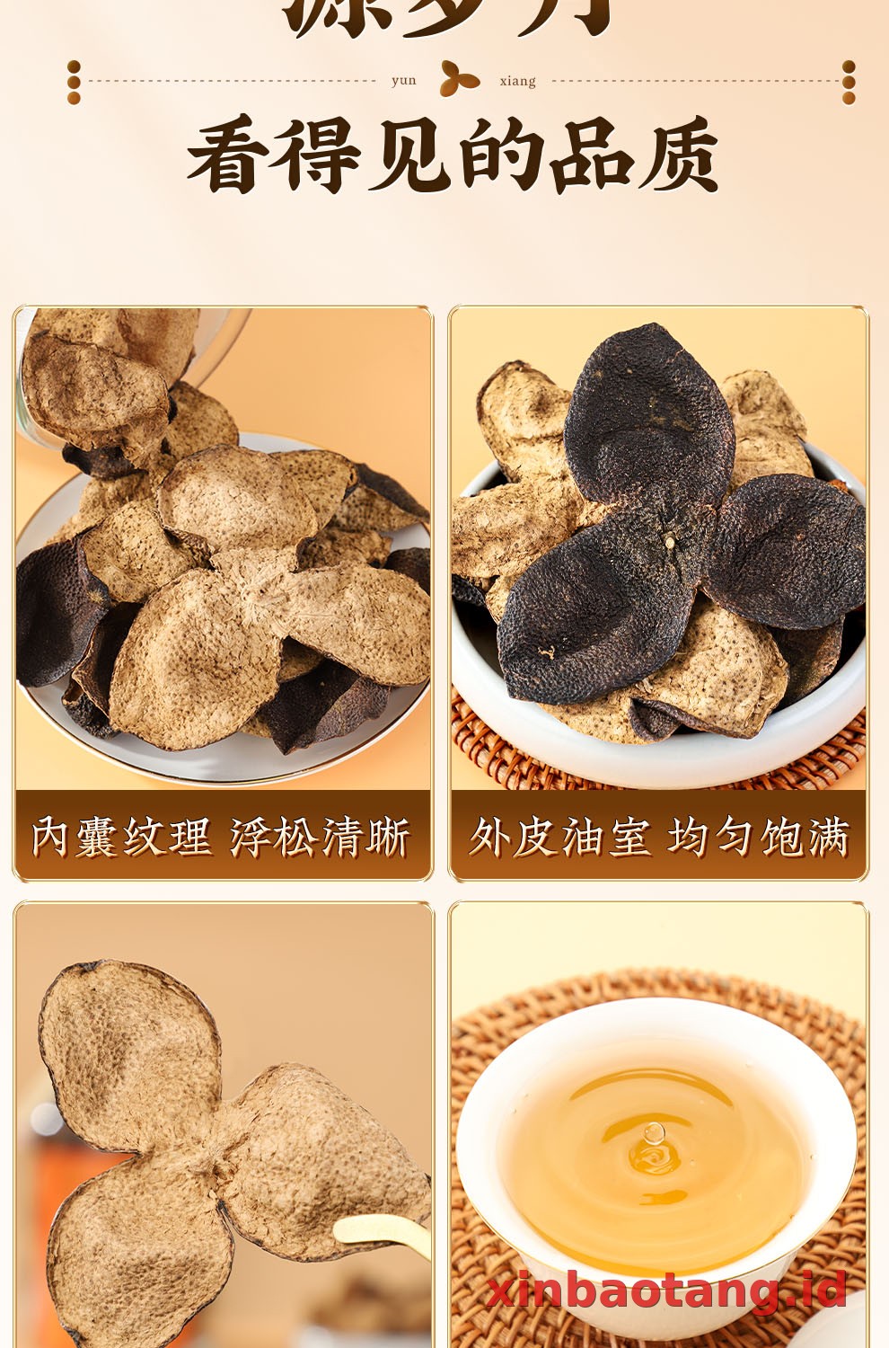 Xinbaotang Chenpi Kering 15 Tahun Gift Box 500g