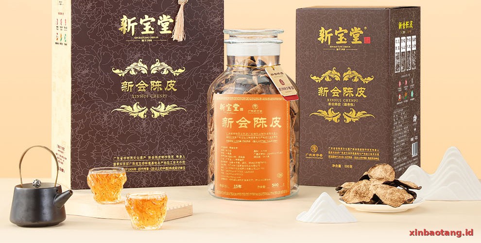 Xinbaotang Chenpi Kering 15 Tahun Gift Box 500g