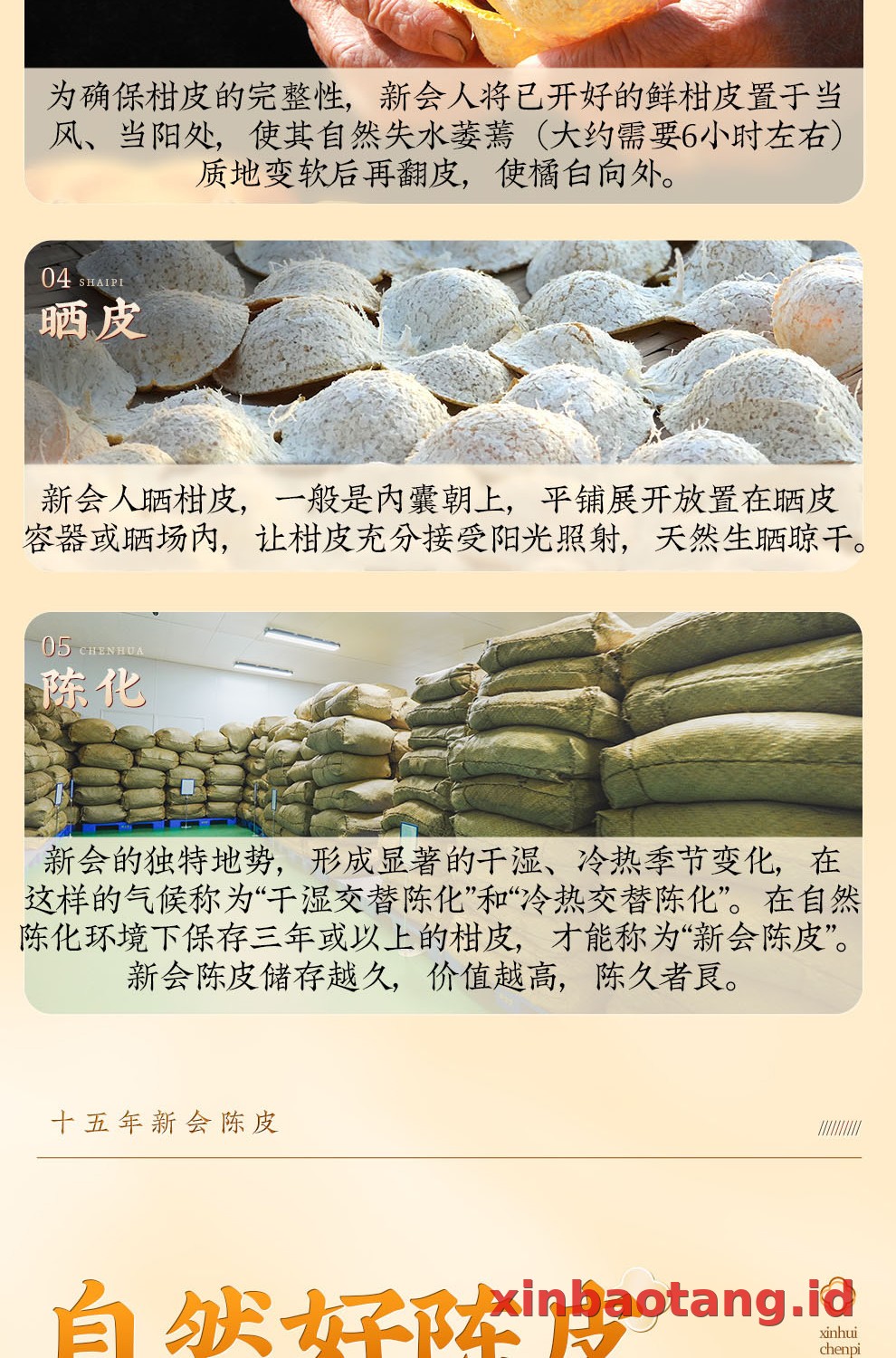 Xinbaotang Chenpi Kering Kristal 50g