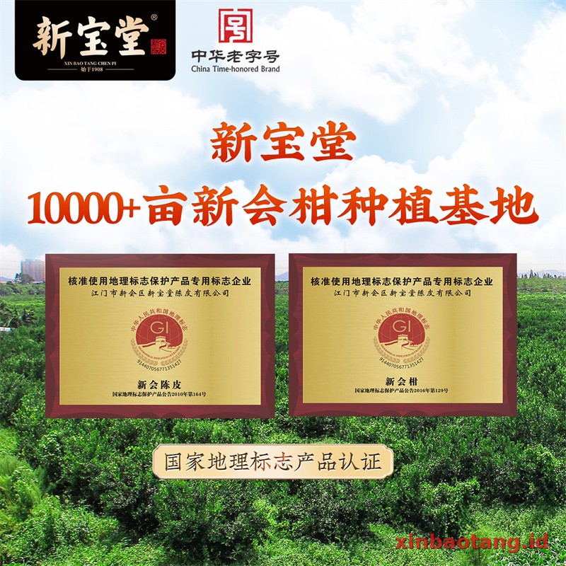 Xinbaotang Chenpi Kering 20 Tahun Gift Box 250g - Gambar 3