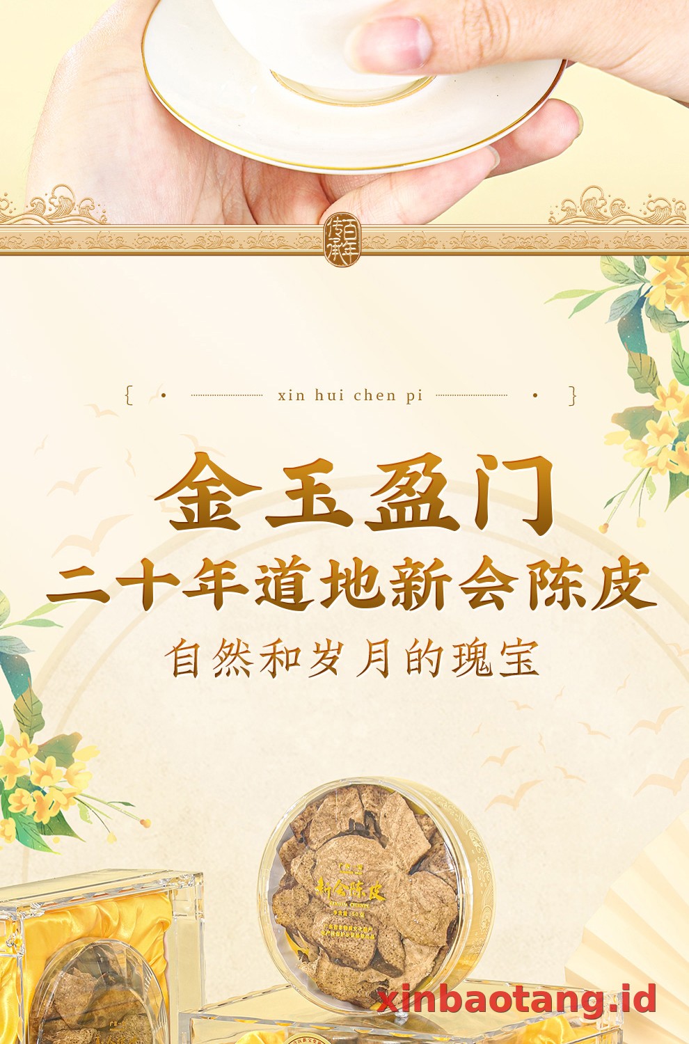Xinbaotang Chenpi Kering 20 Tahun Gift Box 50g