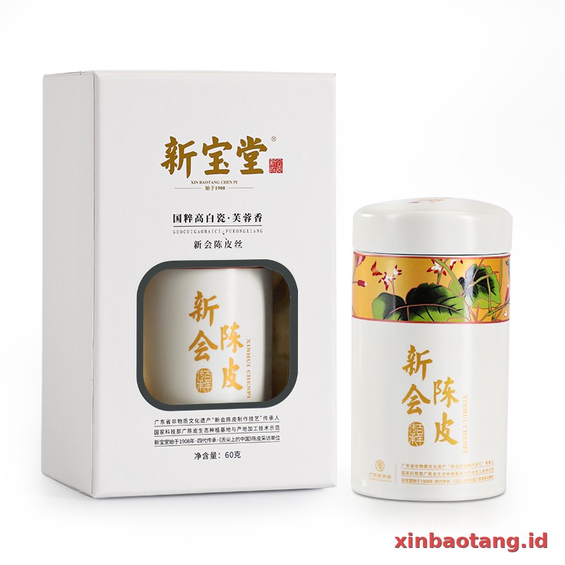 Xinbaotang Chenpi Kering 20 Tahun Porselen Putih 60g - Gambar 7