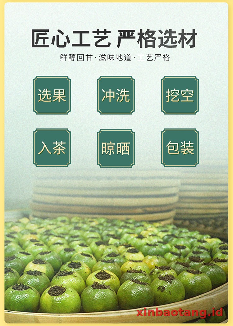 Xinbaotang Ganpu Teh Da Hong Gan 30g