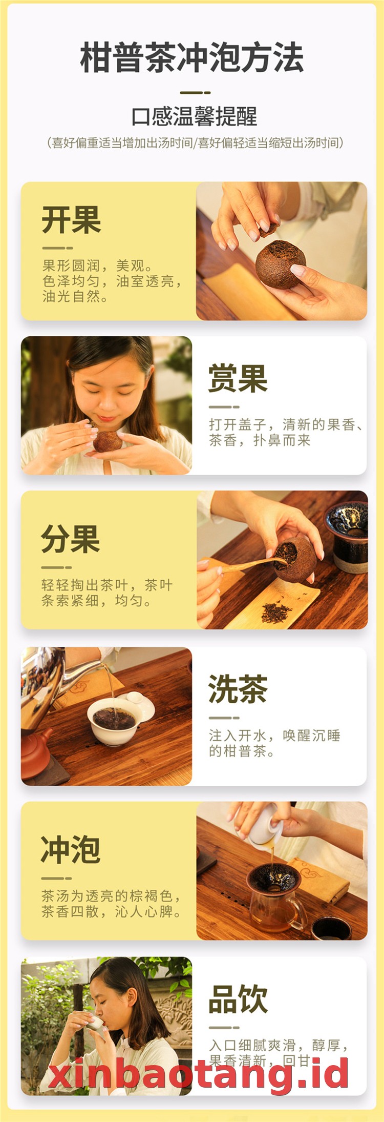 Xinbaotang Ganpu Teh Da Hong Gan 30g